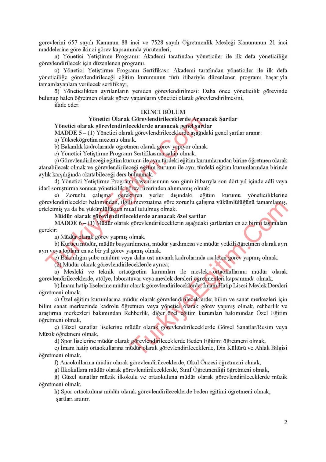 MEB Yönetici Atama Yönetmeliği Sil Baştan - Taslak Metin Belli Oldu 2