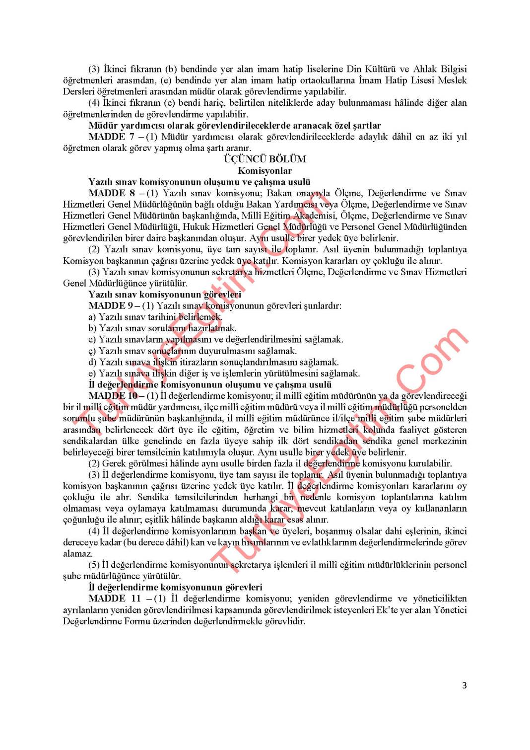 MEB Yönetici Atama Yönetmeliği Sil Baştan - Taslak Metin Belli Oldu 3