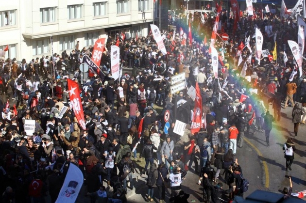 Ankara'da göstericilere polis müdahalesi 3