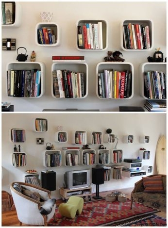 En ilginç tasarımlı kitaplıklar 24