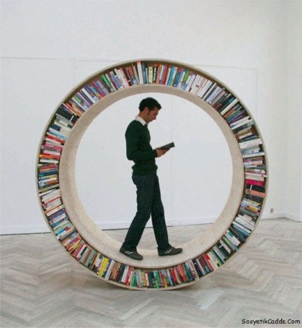 En ilginç tasarımlı kitaplıklar 28