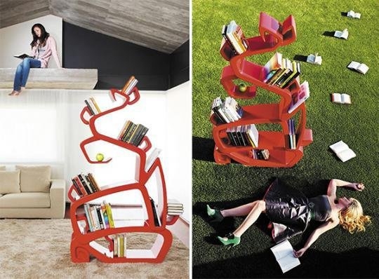 En ilginç tasarımlı kitaplıklar 34