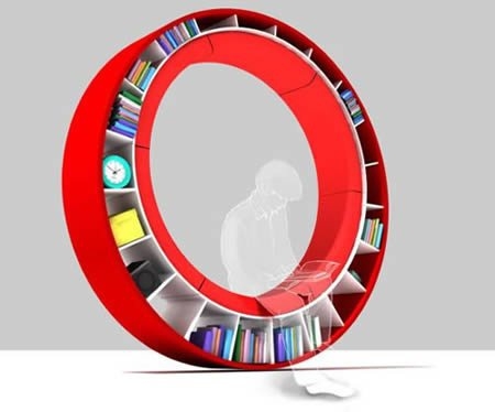 En ilginç tasarımlı kitaplıklar 4