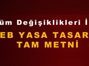 Güncel MEB Yasa Tasarısı Tam Metin