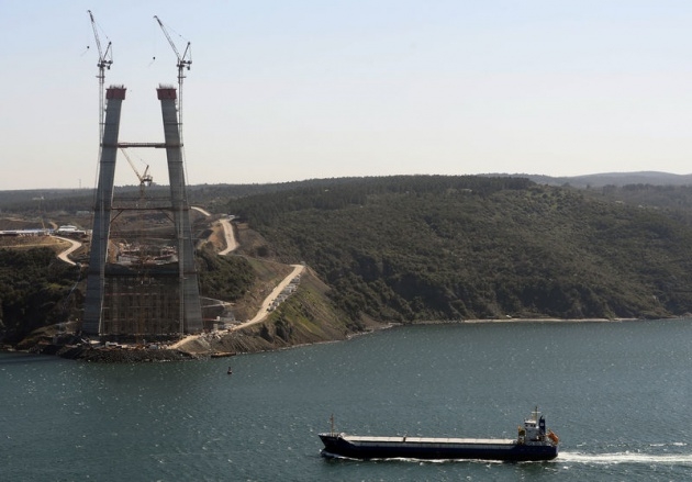 3. Boğaz Köprüsü'nün kuleleri eşitlendi 11