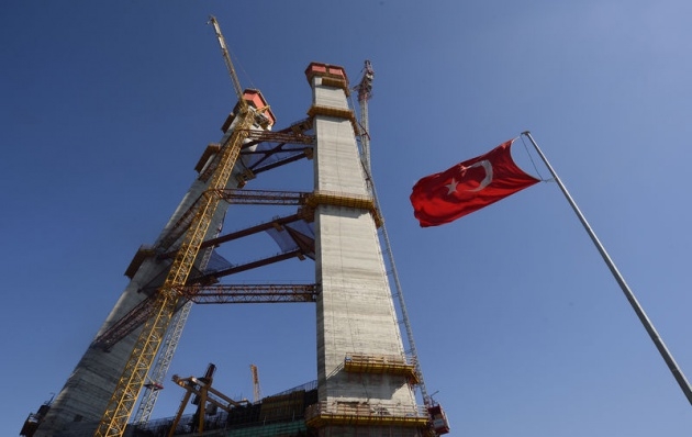 3. Boğaz Köprüsü'nün kuleleri eşitlendi 17