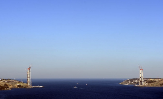 3. Boğaz Köprüsü'nün kuleleri eşitlendi 19