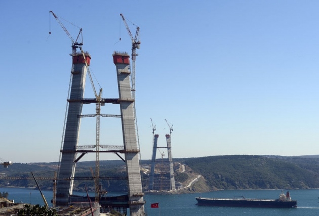 3. Boğaz Köprüsü'nün kuleleri eşitlendi 3
