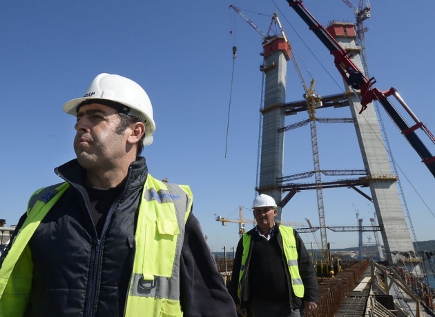 3. Boğaz Köprüsü'nün kuleleri eşitlendi 4