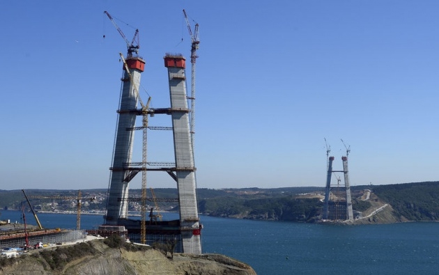 3. Boğaz Köprüsü'nün kuleleri eşitlendi 7