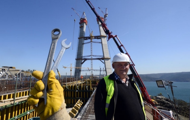 3. Boğaz Köprüsü'nün kuleleri eşitlendi 8