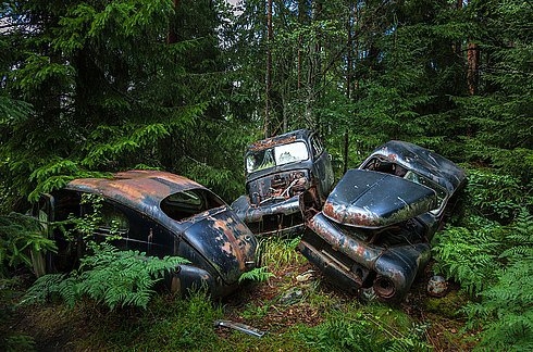 Ormandaki gizemli araba mezarlığı 4