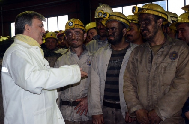 Gül'den madencilere sürpriz ziyaret 10