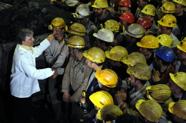 Gül'den madencilere sürpriz ziyaret 14