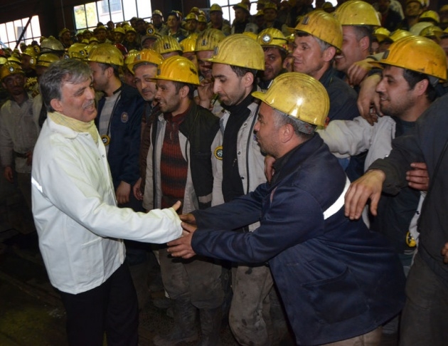 Gül'den madencilere sürpriz ziyaret 27