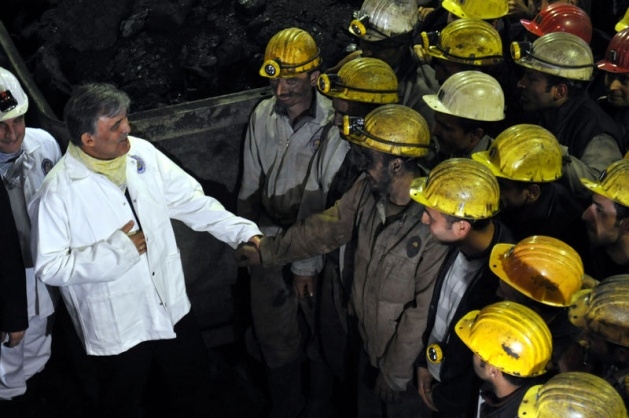 Gül'den madencilere sürpriz ziyaret 30