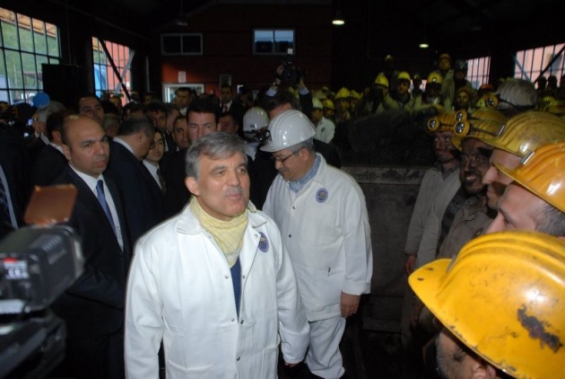 Gül'den madencilere sürpriz ziyaret 31