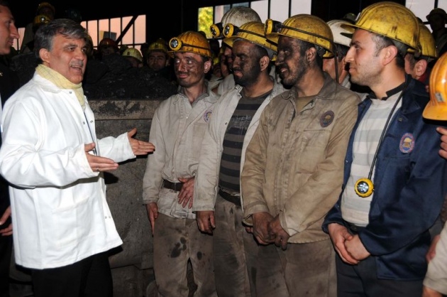 Gül'den madencilere sürpriz ziyaret 5