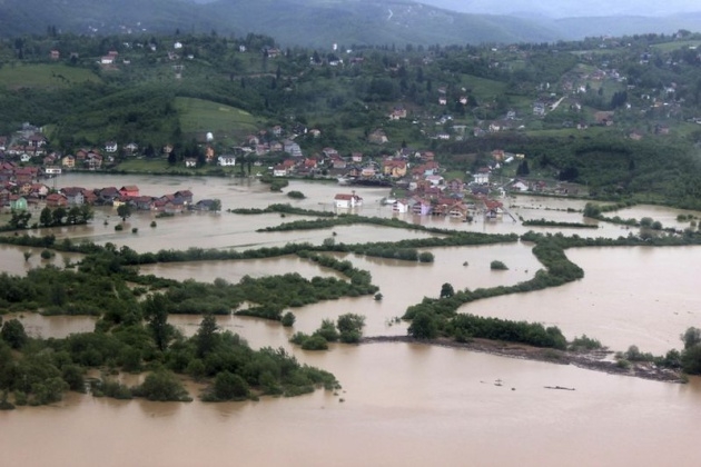 Bosna Hersek sular altında kaldı 1