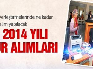 2014 yılında ne kadar memur alınacak?