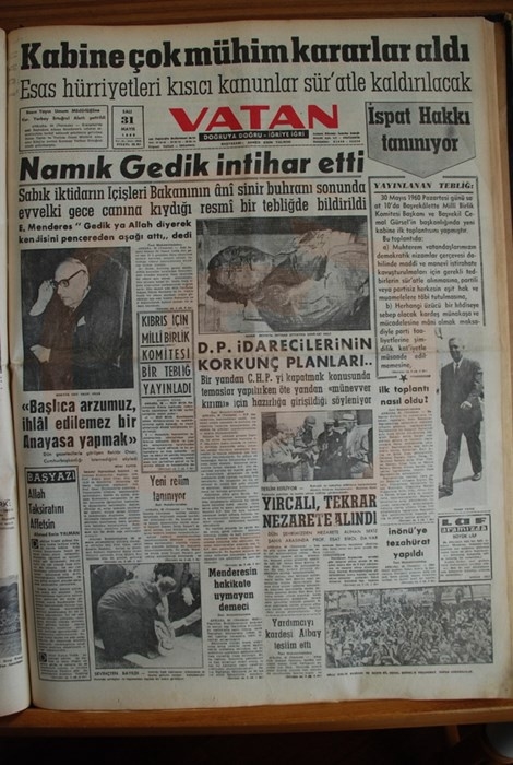Bu manşetler Menderes'i idama götürdü 12