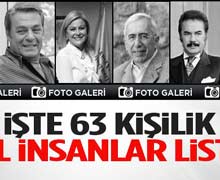 63 kişilik akil insanlar listesi açıklandı