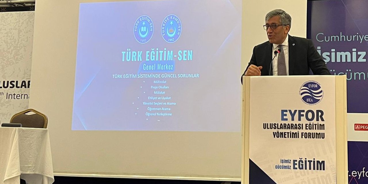 Türk Eğitim-Sen Yöneticileri EYUDER 15. Uluslararası Eğitim Yönetimi Forumu’na Katıldı