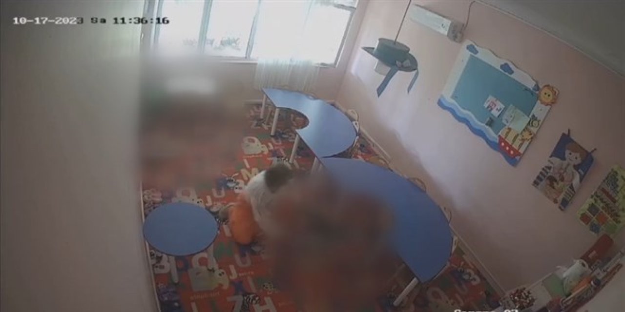 Kreşteki çocuklara şiddet uygulayan müdür tutuklandı!