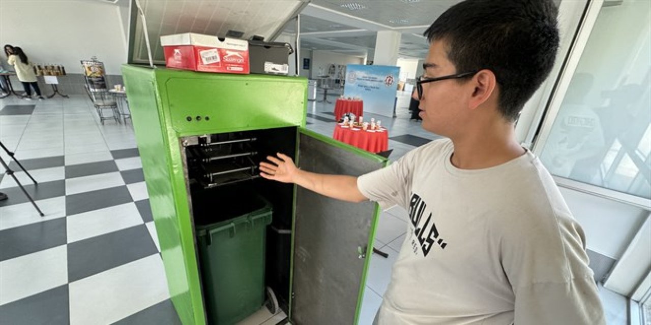 Meslek liselilerin ürettiği makineler, atıkları ekonomiye kazandırıyor