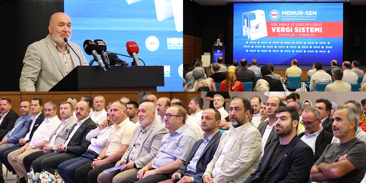 Memur-Sen: Adil, makul ve sürdürülebilir bir vergi sistemi