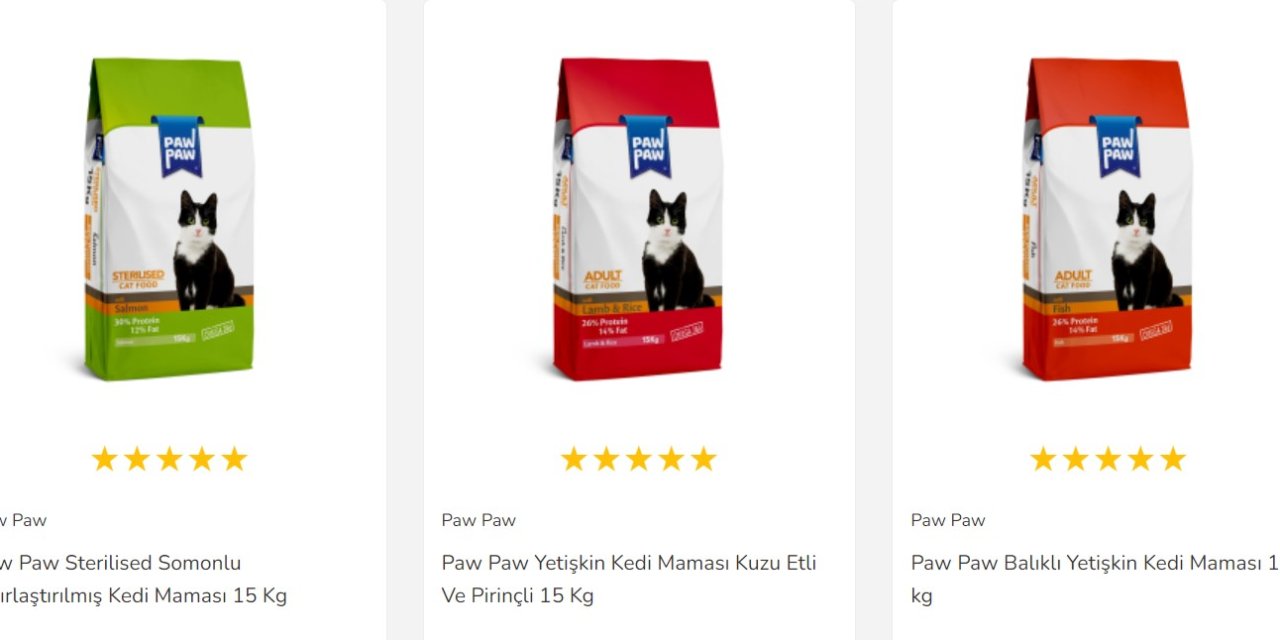 Paw Paw Kedi Mamasının Özellikleri ve İçeriği