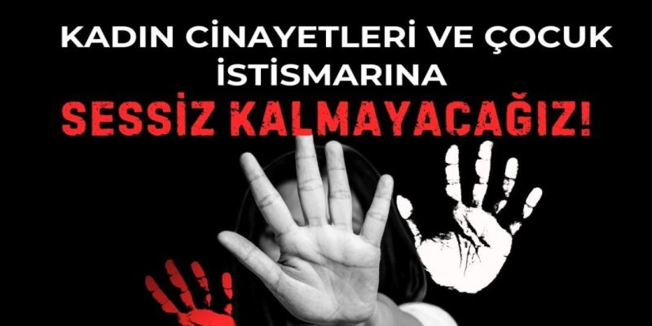 Öğretmenlerden Kadın Cinayetleri ve Çocuk İstismarı Eylemi