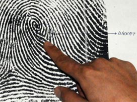 Parmak izi yerine, koku izi