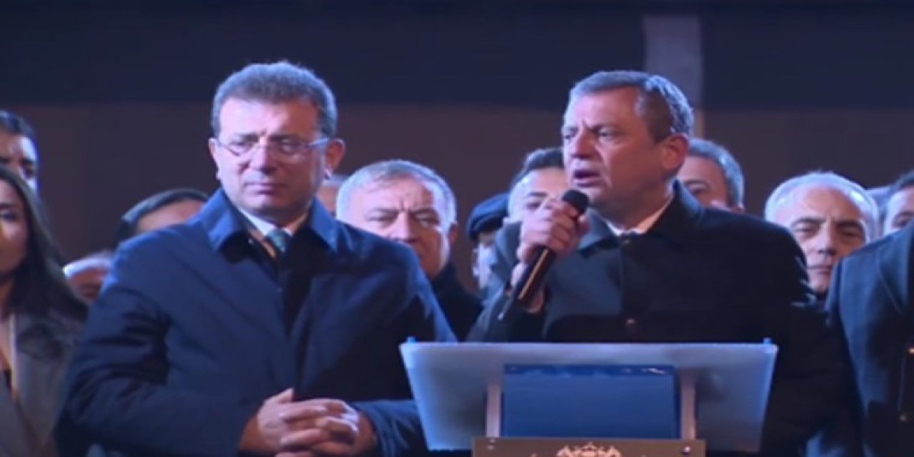 Özgür Özel ve Ekrem İmamoğlu Beşiktaş'ta