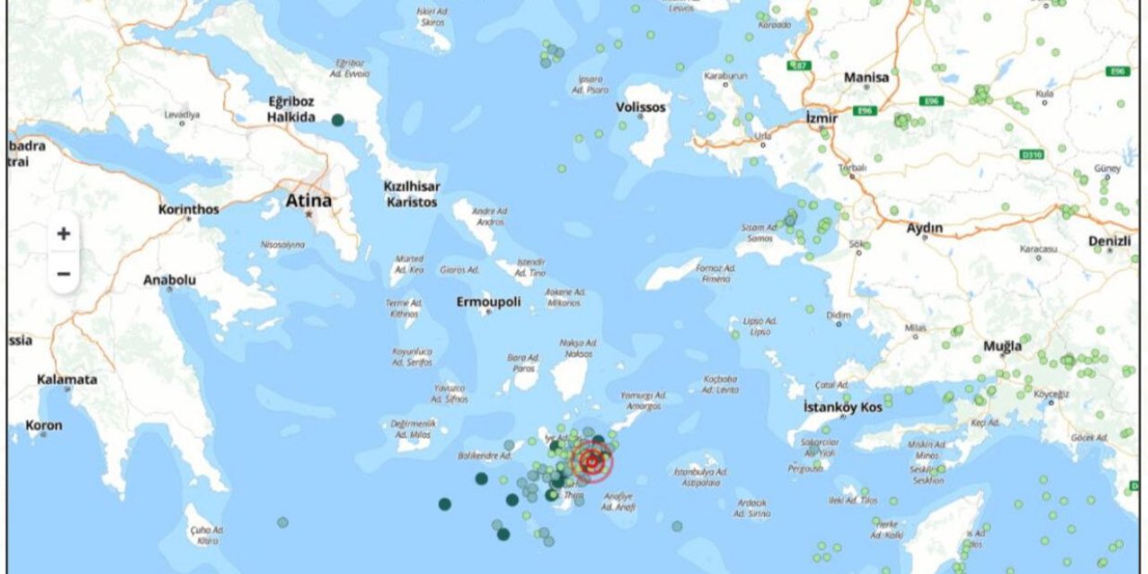 Ege Denizi'nde bir şiddetli deprem daha! AFAD son dakika olarak duyurdu