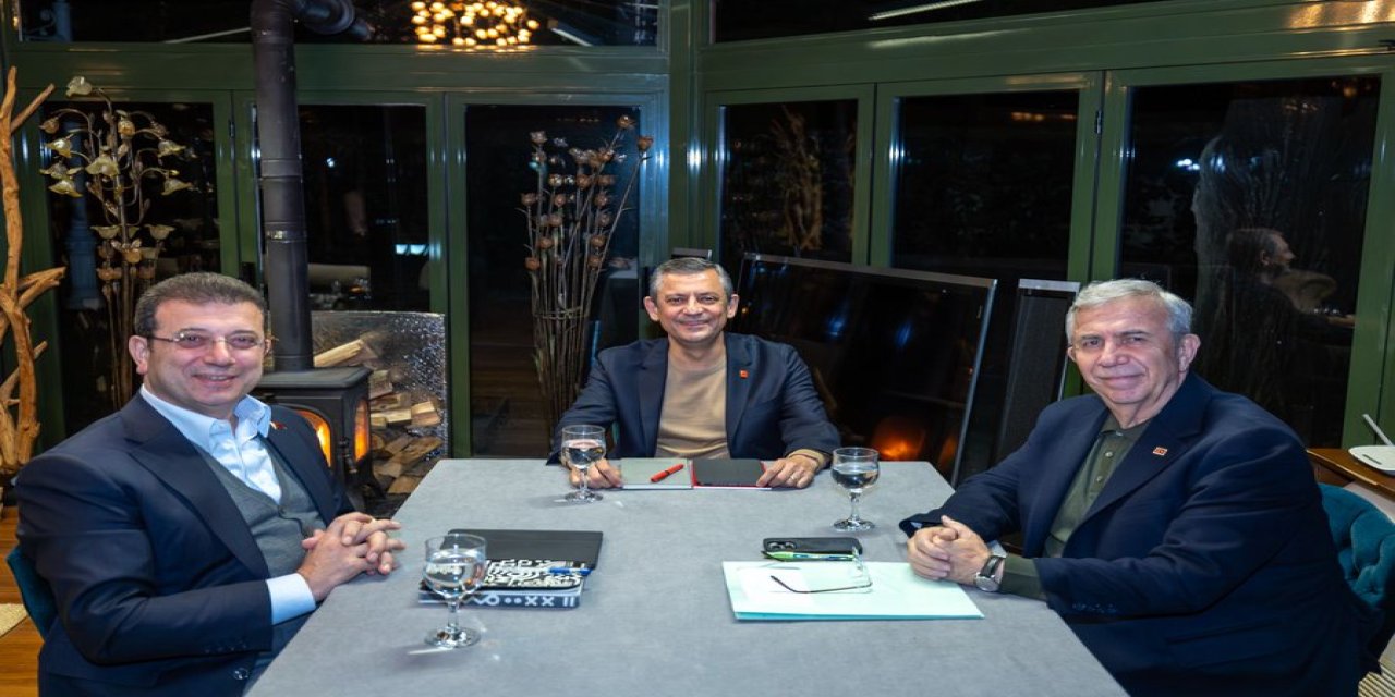 Özgür Özel, Mansur Yavaş ve Ekrem İmamoğlu bir araya geldi