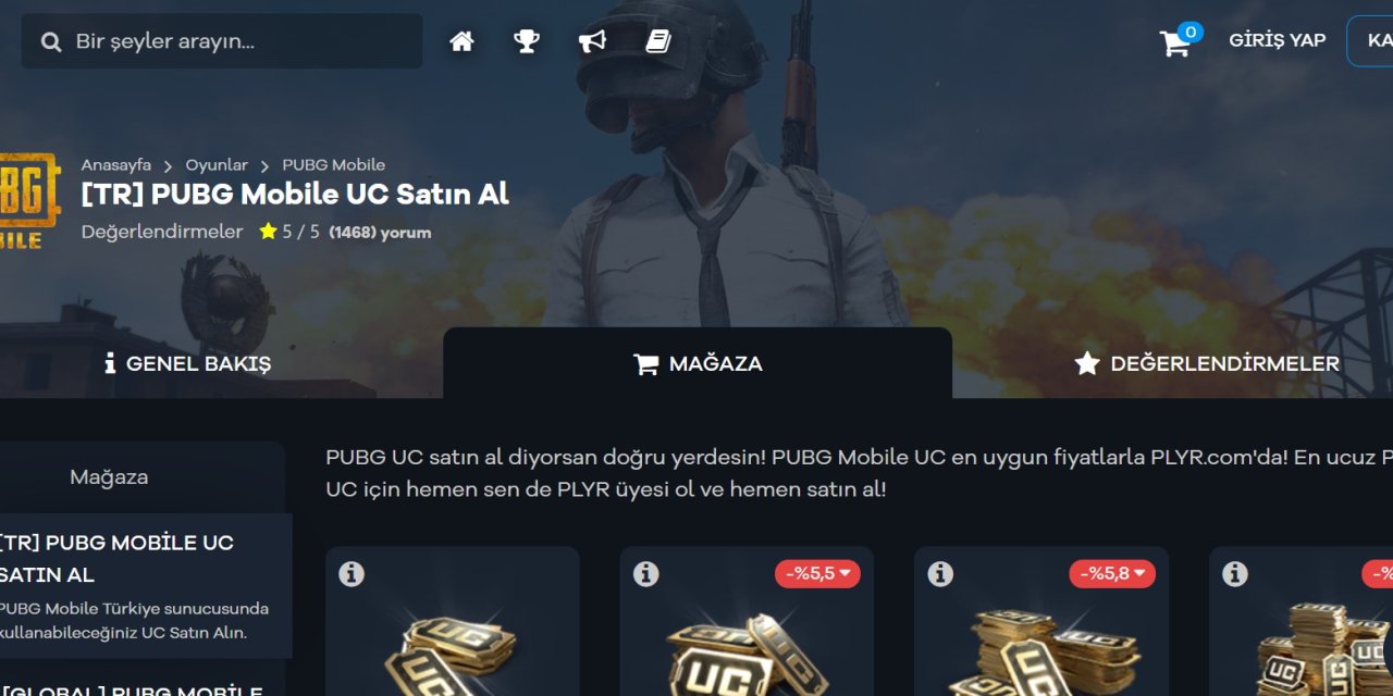 PUBG UC Satın Almak İçin PLYR’i Deneyin!