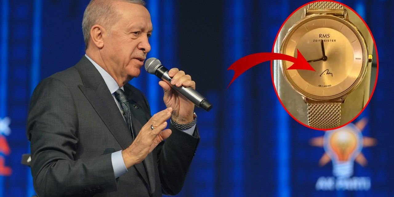 AK Parti Kongresi'nde delegelere saat hediye edildi!