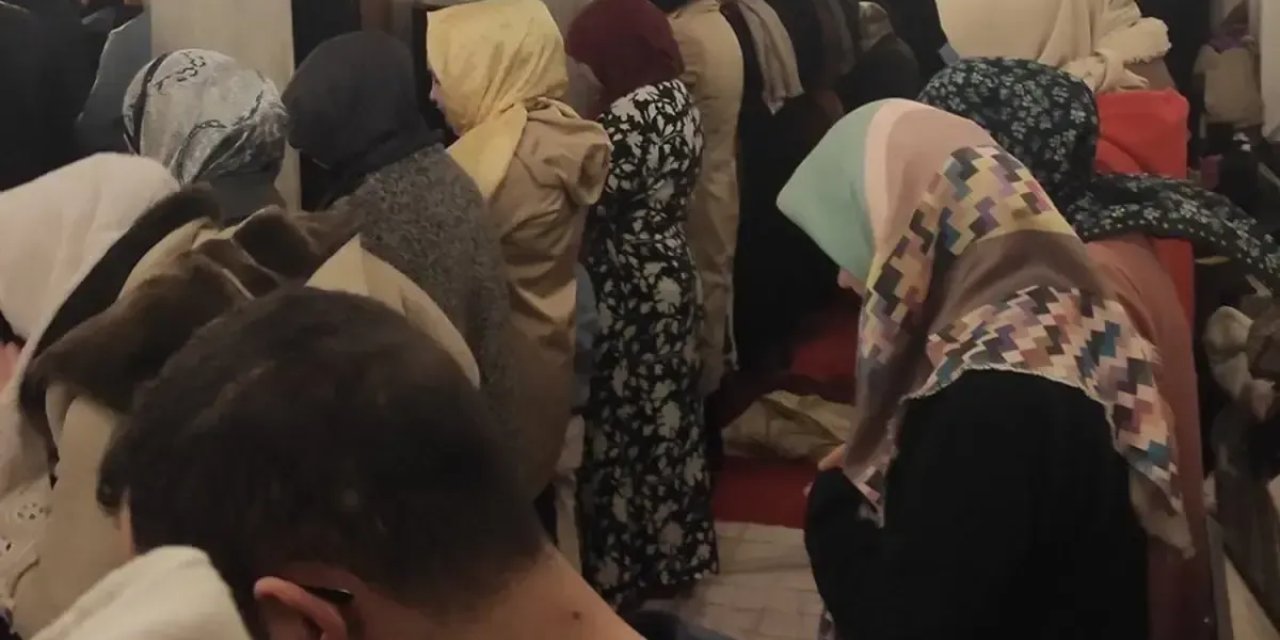 Kadın erkek karışık teravih görüntülerine inceleme başlatıldı