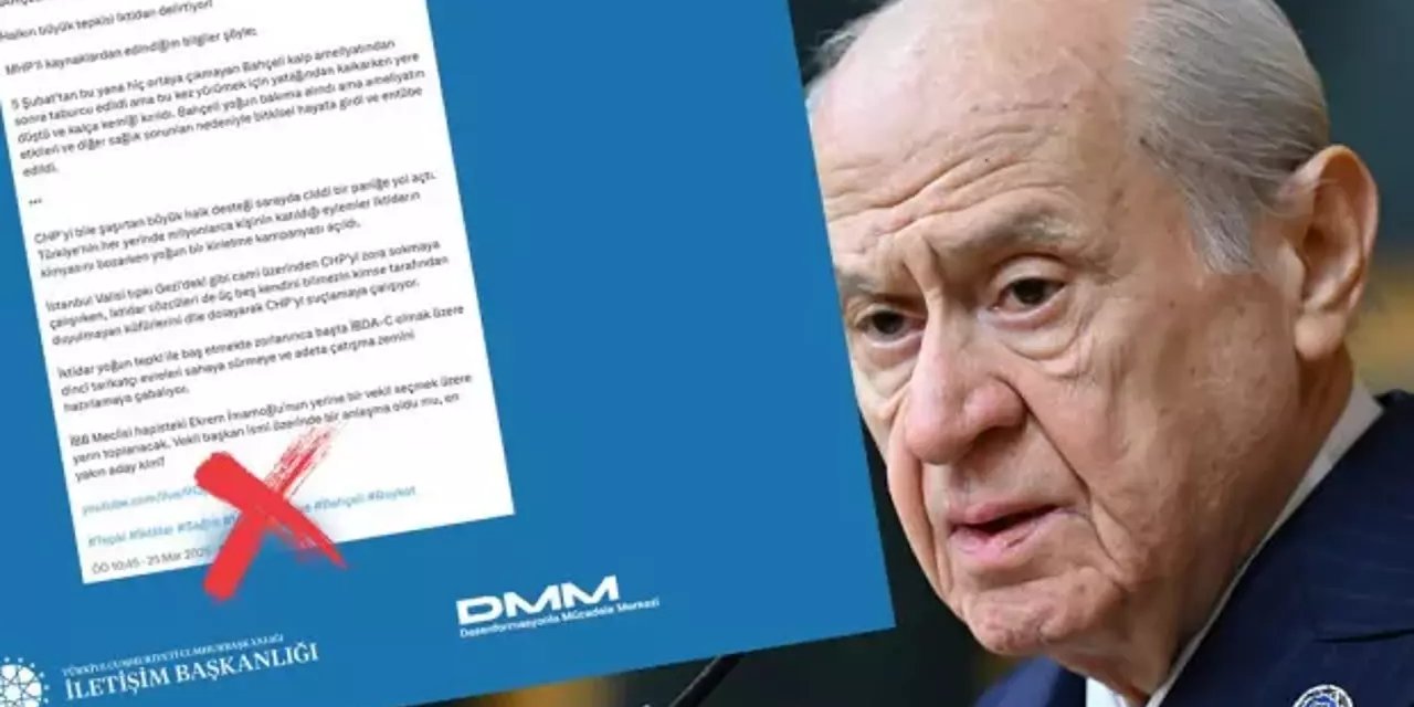 Devlet Bahçeli'nin Entübe Edildiği İddiası İle İlgili Açıklama