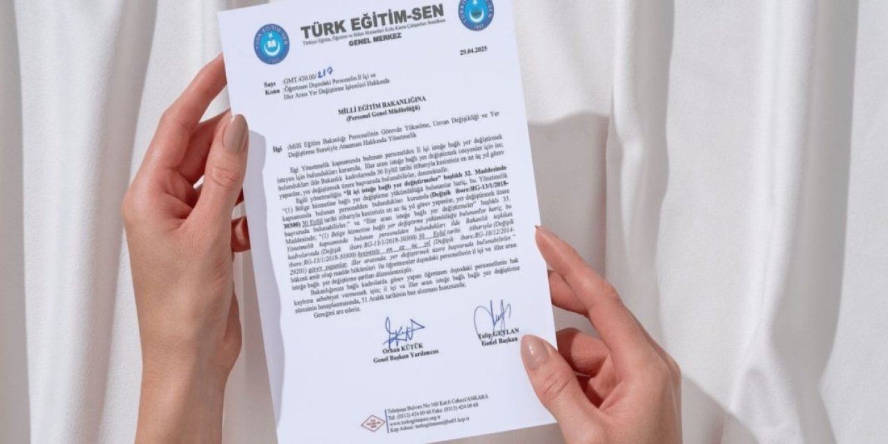 Öğretmen Dışındaki Personelin Yer Değiştirme İşlemlerinde 31 Aralık Tarihi Baz Alınsın