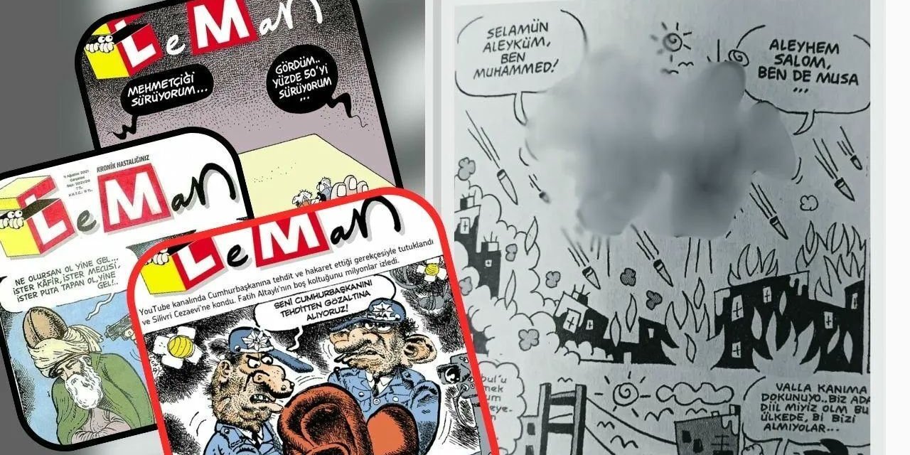 Skandal karikatür soruşturmasında 4 Leman çalışanı tutuklandı
