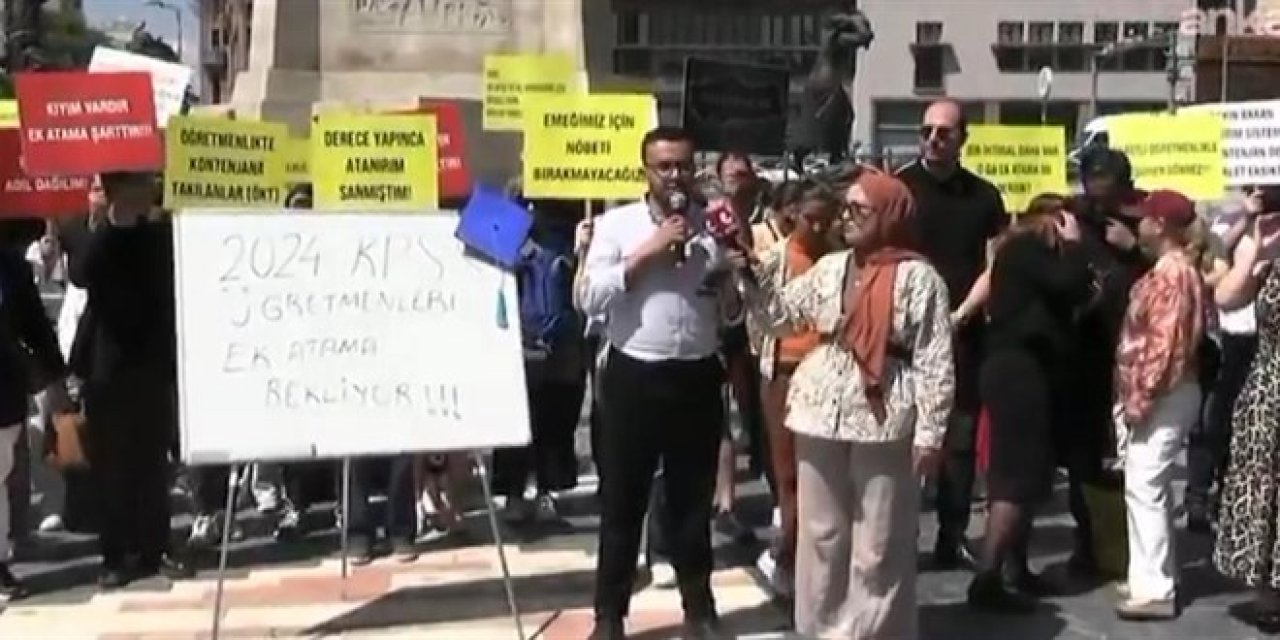 2024 yılı KPSS'ye ek atama isteyen öğretmenler: Sadaka değil, hakkımızı istiyoruz