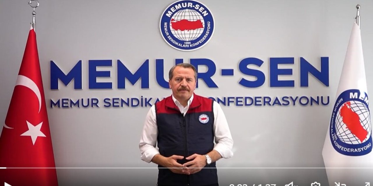 Memur-Sen Genel Başkanı Ali Yalçın: Yarın 81 ilde iş bırakacağız