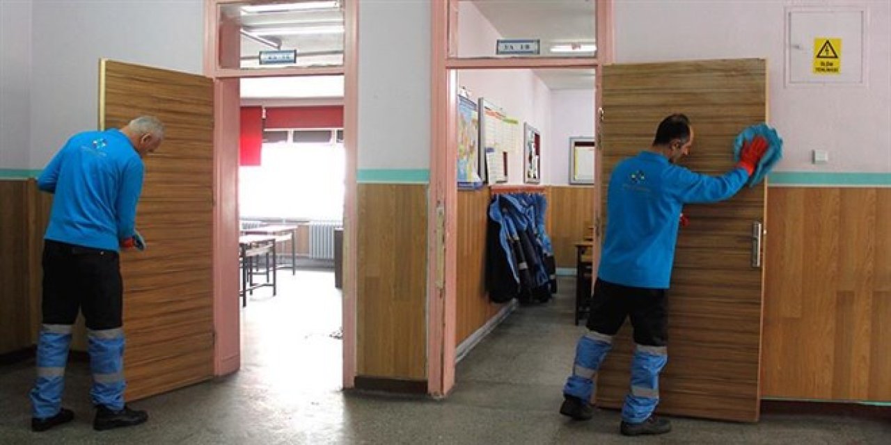 Okullara 70 bin temizlik personeli alınacak