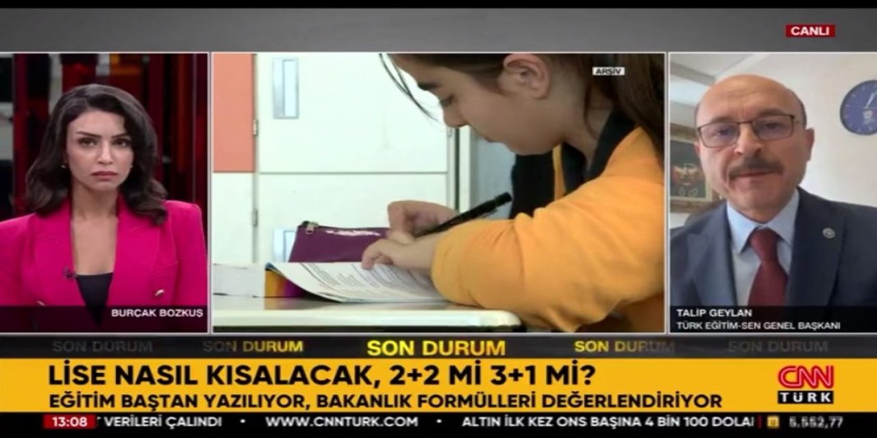 Talip Geylan'dan lise eğitim sisteminde yapılacak değişikliğe ilişkin açıklama