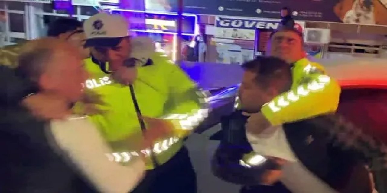 Gereği Yapıldı! Trafik Polisine Saldıran Zorbalar Tutuklandı