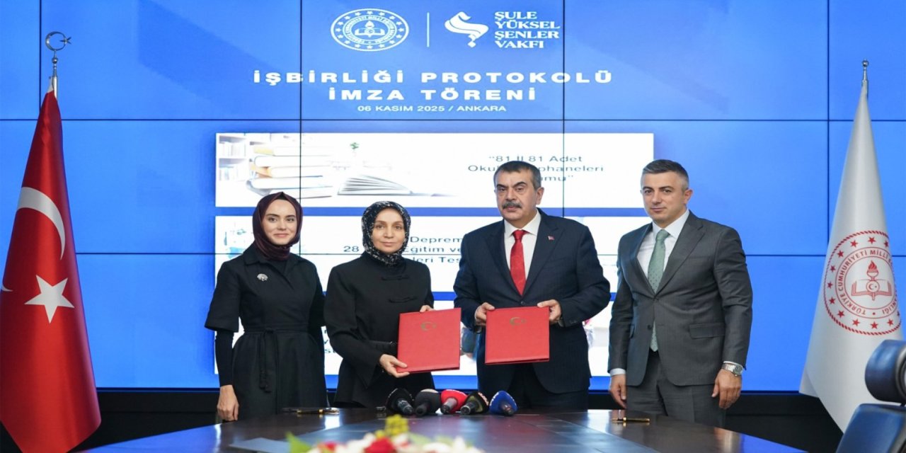 MEB ile Şule Yüksel Şenler Vakfı Arasında Kütüphane İş Birliği Protokolü