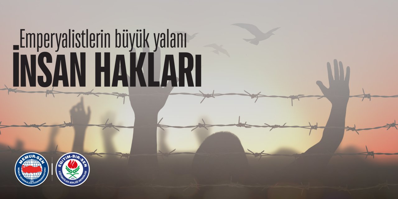 Eğitim-Bir-Sen’den sert çıkış: Emperyalistlerin insan hakları yalanı!