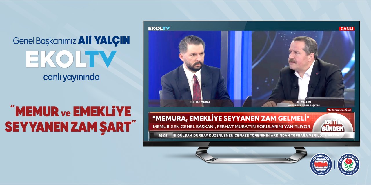 Ali Yalçın’dan net mesaj: Memur ve emekliye seyyanen zam şart